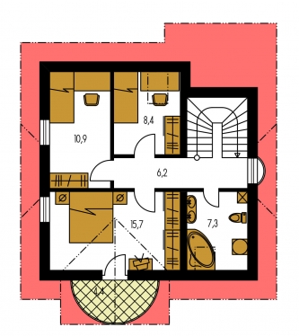 Plano de planta de la segunda planta - MILENIUM 225